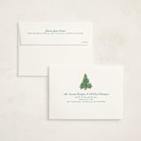 "Lobby Bow Tree" - Holiday Cards in Chartreuse by Erika Firm - FREE Recipient Addressing