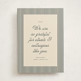 "pinstriped border" - Holiday Cards in Navy by Ellen Schlegelmilch - Front