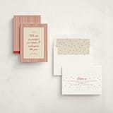 "pinstriped border" - Holiday Cards in Cranberry by Ellen Schlegelmilch - Assembled