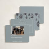 "Inkpen Cabin" - Holiday Cards in Slate by Holly Whitcomb - Back of Card Options