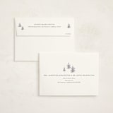 "Inkpen Cabin" - Holiday Cards in Slate by Holly Whitcomb - FREE Recipient Addressing