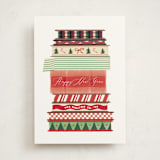 "Ribbon Spools" - Holiday Cards in Candy Cane by Baumbirdy - Front