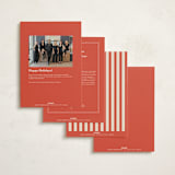 "Season’s Embrace" - Holiday Cards in Candy Cane Twist by Cass Loh - Back of Card Options