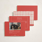 "Ribbon Greeting" - Holiday Cards in Holly Berry by AK Graphics - Back of Card Options