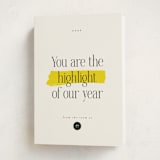 "Highlight" - Holiday Cards in Lemon by Hudson meet Rose - Folded Card