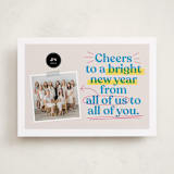 "highlighter" - Holiday Cards in Winter Sky by Owl and Toad - Front
