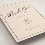 "Sincerely Thank You" - Holiday Cards in Cream by Rachel Cassel - Detail