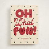 "Poster Tree" - Holiday Cards in Almond by Baumbirdy - Front