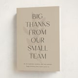 "botanical big thanks" - Holiday Cards in Pudding by Sara Hicks Malone - Folded Card