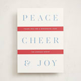 "Festive Stripes" - Holiday Cards in Stocking by Alston Foster - Front