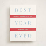 "Festive Stripes" - Holiday Cards in Stocking by Alston Foster - Front