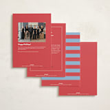 "Festive Stripes" - Holiday Cards in Stocking by Alston Foster - Back of Card Options