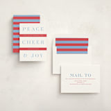 "Festive Stripes" - Holiday Cards in Stocking by Alston Foster - Assembled