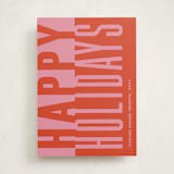 "Bold and Clear" - Holiday Cards in Santa by Claudia Orengo - Front