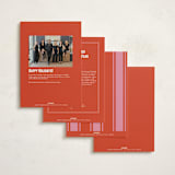 "Bold and Clear" - Holiday Cards in Santa by Claudia Orengo - Back of Card Options