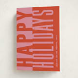 "Bold and Clear" - Holiday Cards in Santa by Claudia Orengo - Folded Card