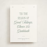 "Good Tidings" - Holiday Cards in Wreath by Blustery August - Front