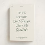 "Good Tidings" - Holiday Cards in Wreath by Blustery August - Folded Card