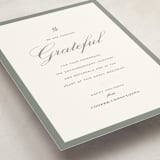 "forever grateful" - Holiday Cards in Sage by Sara Hicks Malone - Detail