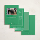 "Poplin" - Holiday Cards in Wreath by Megan Davis - Back of Card Options