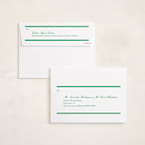 "Poplin" - Holiday Cards in Wreath by Megan Davis - FREE Recipient Addressing