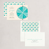 "Gratefully Spun" - Holiday Cards in Wintermint by Three Kisses Studio - Assembled