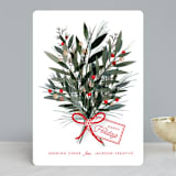 "Bouquet" - Holiday Cards in Snowfall by Melanie Kosuge - Front