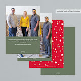 "Bouquet" - Holiday Cards in Snowfall by Melanie Kosuge - Back of Card