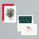 "Bouquet" - Holiday Cards in Snowfall by Melanie Kosuge - Assembled