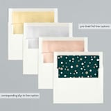 "Bouquet" - Holiday Cards in Snowfall by Melanie Kosuge - Envelope Liners