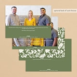 "Bold Gratitude" - Holiday Cards in Ivory by Beth Schneider - Back of Card