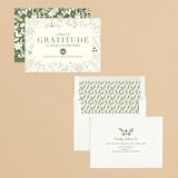 "Bold Gratitude" - Holiday Cards in Ivory by Beth Schneider - Assembled