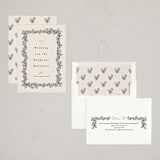 "Canneberge" - Holiday Cards in Almond by Kate Ahn - Assembled