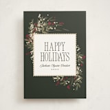 "Garland" - Holiday Cards in Pine by Robert and Stella - Front
