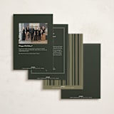 "Garland" - Holiday Cards in Pine by Robert and Stella - Back of Card Options