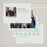 "merry paperclips" - Holiday Cards in Jade by Jessica Yeo - Back of Card Options