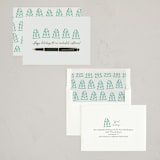 "merry paperclips" - Holiday Cards in Jade by Jessica Yeo - Assembled