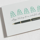 "merry paperclips" - Holiday Cards in Jade by Jessica Yeo - Detail