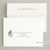 "Winter City Wishes" - Holiday Cards in Wintermint by Eric Ransom - FREE Recipient Addressing