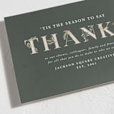"Adorned Thanks" - Holiday Cards in Pine by Meggy Masters - Detail
