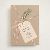 "twine and paper" - Holiday Cards in Peppermint by Adelyn T. - Front