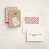 "twine and paper" - Holiday Cards in Peppermint by Adelyn T. - Assembled