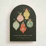 "Sparkling Ornaments" - Holiday Cards in Fir by Joanna Griffin - Front