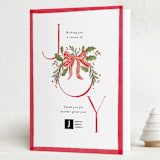 "Vintage Joy" - Holiday Cards in Candy Cane by Creo Study - Folded Card
