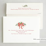 "Vintage Joy" - Holiday Cards in Candy Cane by Creo Study - FREE Recipient Addressing
