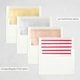 "Vintage Joy" - Holiday Cards in Candy Cane by Creo Study - Envelope Liner Options
