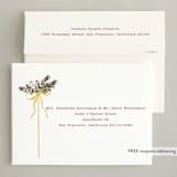 "On the Books" - Holiday Cards in Almond by Baumbirdy - FREE Recipient Addressing