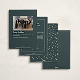 "Joie" - Holiday Cards in Blue Slate by Kristie Kern - Back of Card Options