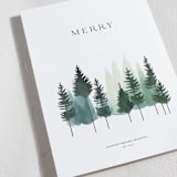 "Aquarelle trees" - Holiday Cards in Pine by Tatjana Koraksic - Detail