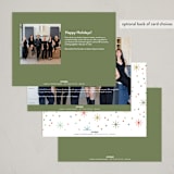 "Cheers to you!" - Holiday Cards in Confetti by Robert and Stella - Back of Card Options